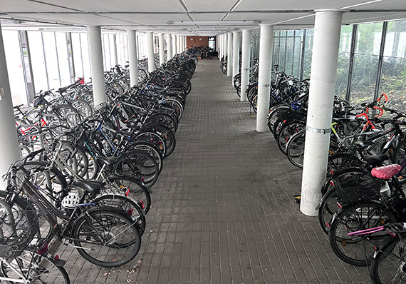 Fahrradparkhaus in Göttingen am Hauptbahnhof